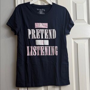 Wound Up Black and Pink Graphic Tee size XXS